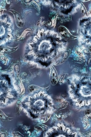 佩斯利印花华亿平台图片