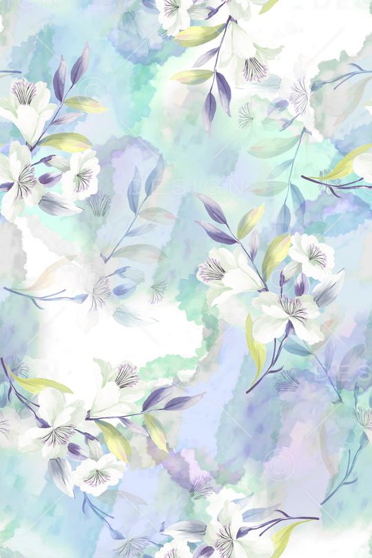 水彩印花华亿平台图片