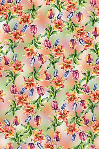 剪影印花华亿平台图片