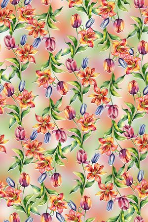 剪影印花华亿平台图片