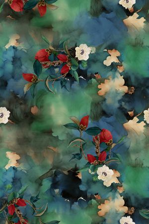 旗袍印花华亿平台图片