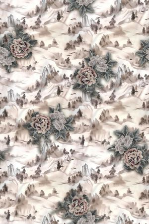 真丝印花华亿平台图片