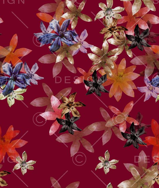 水彩印花华亿平台图片