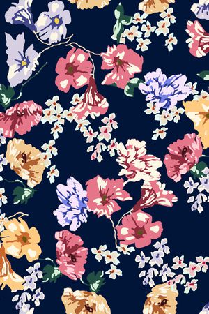 满版散花印花华亿平台图片