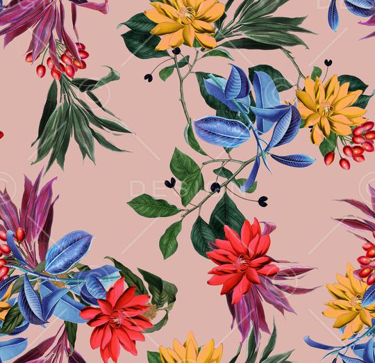 复古印花华亿平台图片