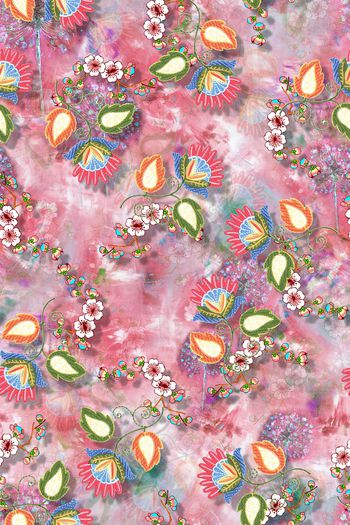 花卉印花华亿平台图片