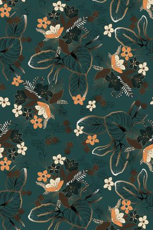 花卉印花华亿平台图片