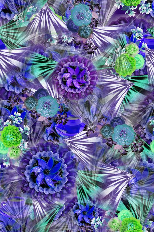 满版散花印花华亿平台图片