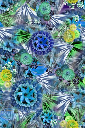 满版散花印花华亿平台图片