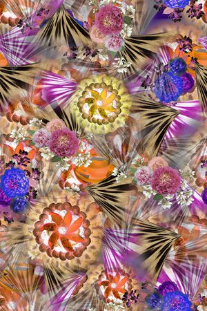 满版散花印花华亿平台图片