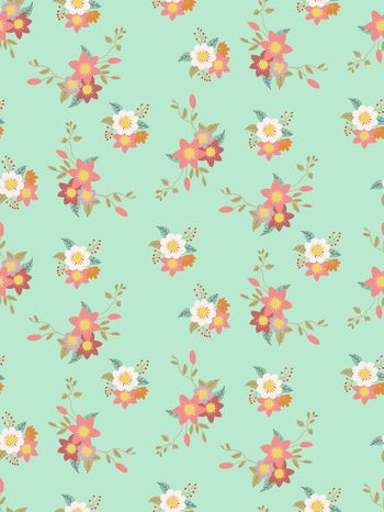 小碎花印花华亿平台图片