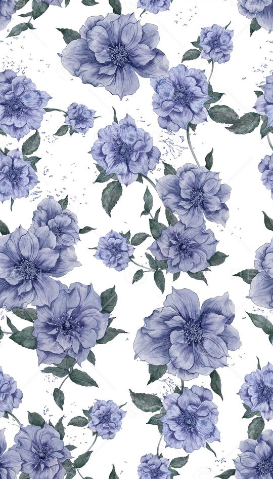 手绘花卉印花华亿平台图片