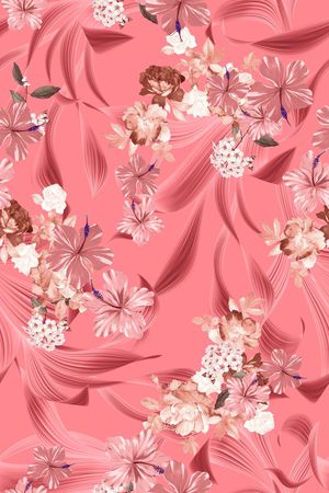 春夏华亿平台印花华亿平台图片