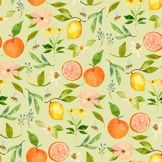 水彩花卉印花华亿平台图片