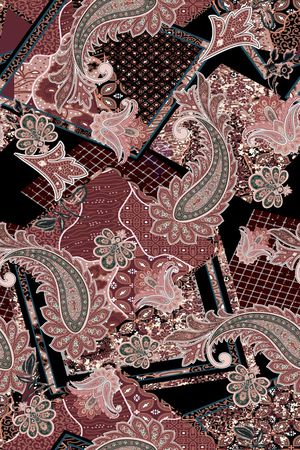 佩斯利印花华亿平台图片