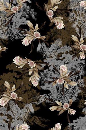 真丝印花华亿平台图片