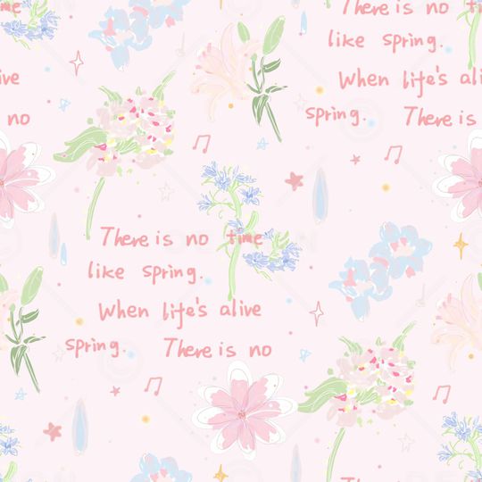 水彩花卉印花华亿平台图片