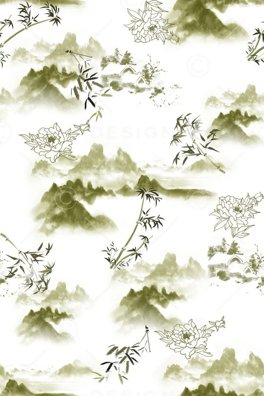 竹子印花华亿平台图片