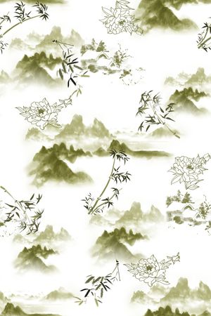 竹子印花华亿平台图片