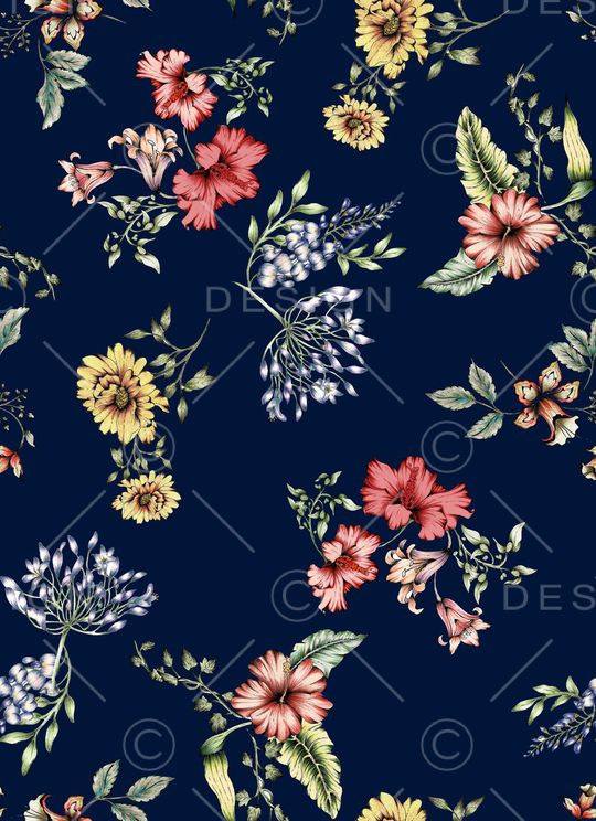 复古印花华亿平台图片