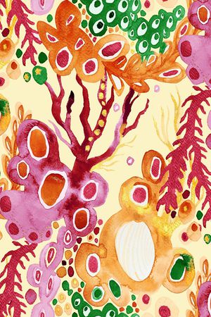 水彩花卉印花华亿平台图片