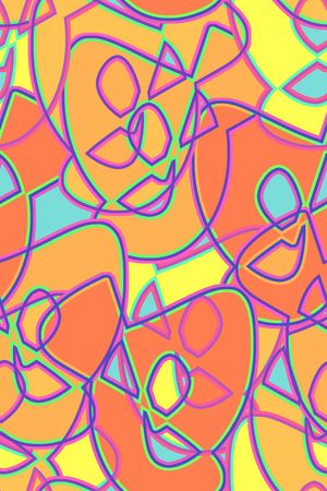 抽象印花华亿平台图片