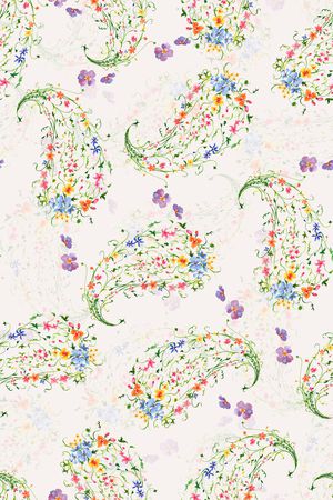 佩斯利印花华亿平台图片