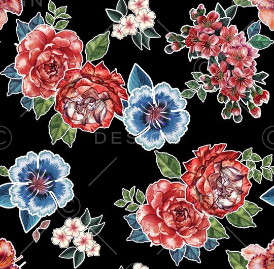 水彩印花华亿平台图片