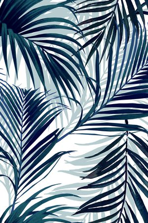 棕榈树印花华亿平台图片