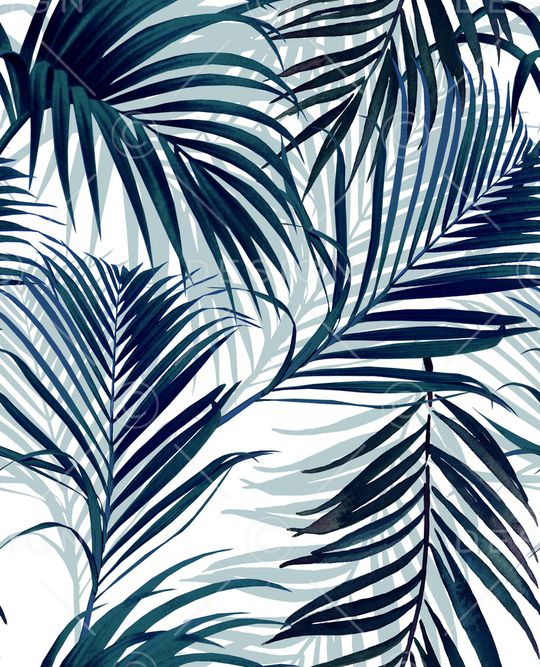 棕榈树印花华亿平台图片