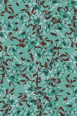 植物印花华亿平台图片