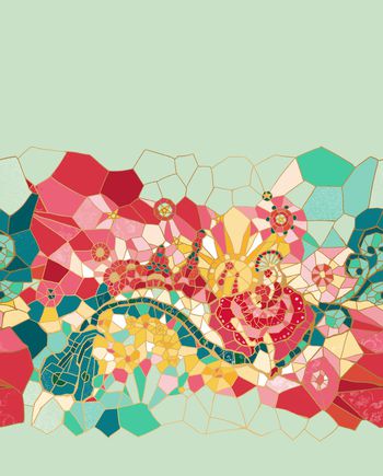 抽象印花华亿平台图片