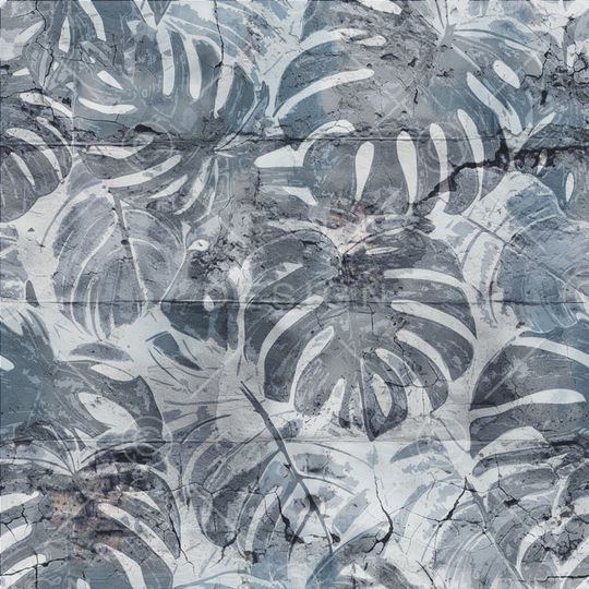 热带叶子印花华亿平台图片