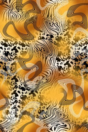 动物纹印花华亿平台图片