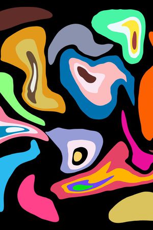 抽象印花华亿平台图片