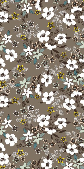 手绘花卉印花华亿平台图片