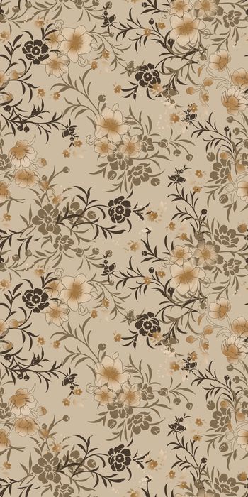 手绘花卉印花华亿平台图片