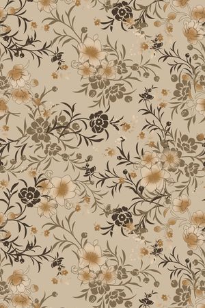 手绘花卉印花华亿平台图片