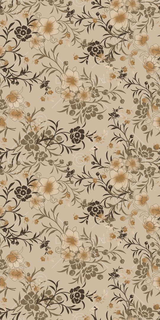 手绘花卉印花华亿平台图片