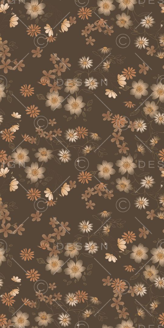 手绘花卉印花华亿平台图片