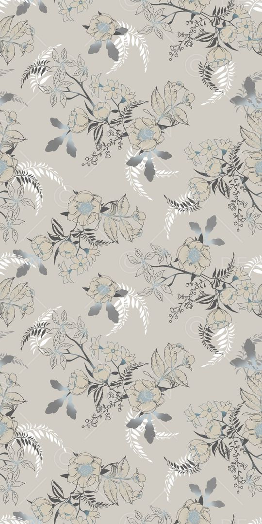 手绘花卉印花华亿平台图片