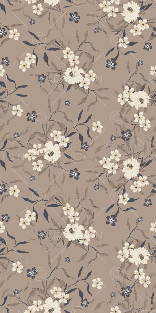 手绘花卉印花华亿平台图片