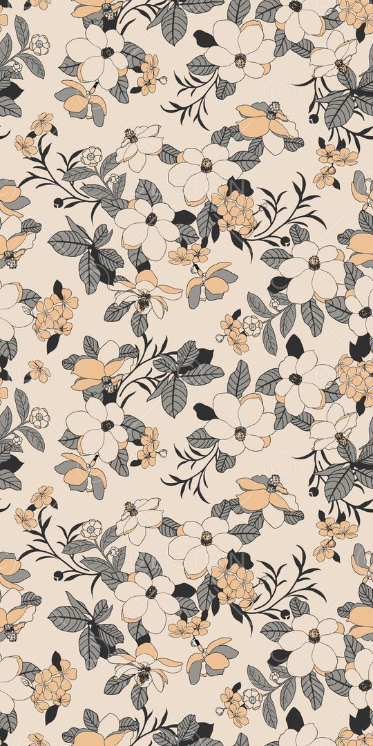 手绘花卉印花华亿平台图片