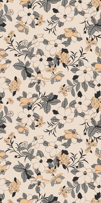 手绘花卉印花华亿平台图片