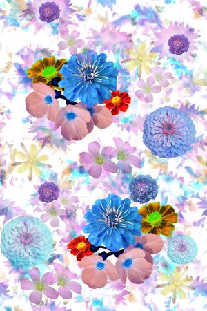 满版散花印花华亿平台图片