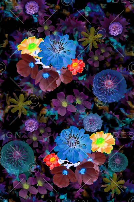 满版散花印花华亿平台图片