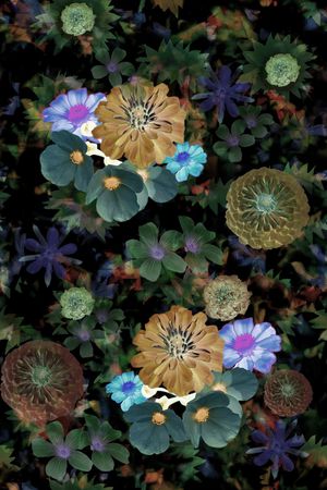 满版散花印花华亿平台图片