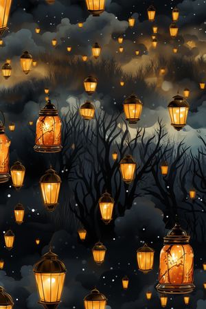 灯笼印花华亿平台图片