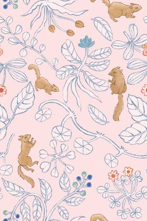 松鼠印花华亿平台图片