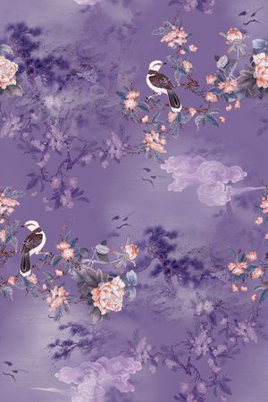 中国风印花华亿平台图片